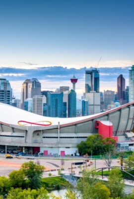 View of Calgary city in Canada