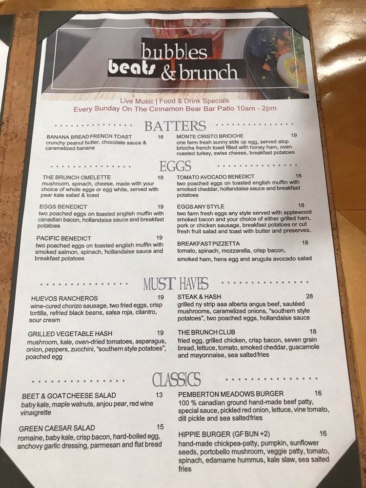 Cinnamon Bear Bar & Grille Address, Photo, Menu Food Link