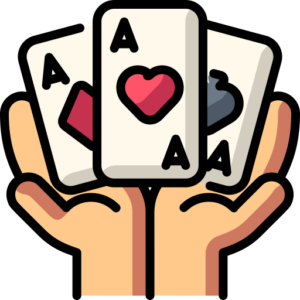 hand with cards
