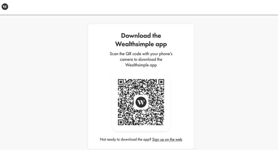 Download Wealthsimple application
